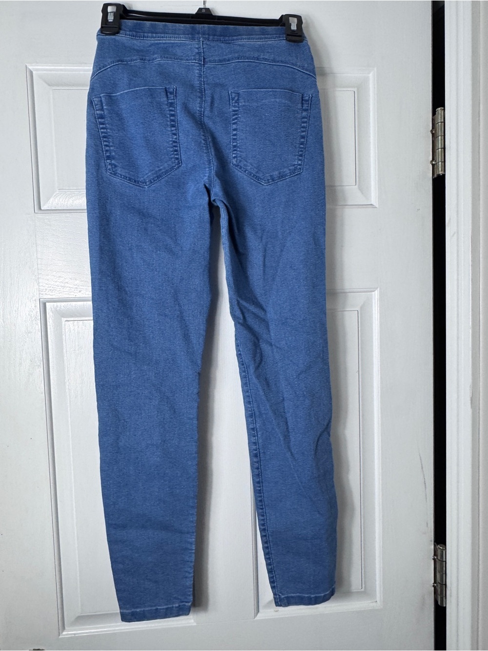 Zuiki- Slim High-Rise Women's Skinny Jeans — Light Blue,  imported from Italy